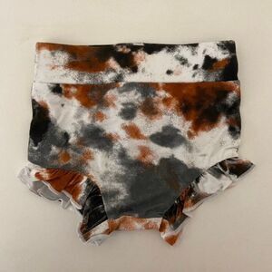 Angel Dear x Spearmint Love Crinkle Tie Dye Grey Ruffle Bloomers 3-6 Months NWT